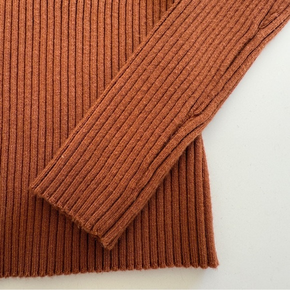 Zessica-Amazon-Long Sleeve-Fitted-V neck-Pull over-Ribbed-Knit-Stretch-M - Picture 6 of 11